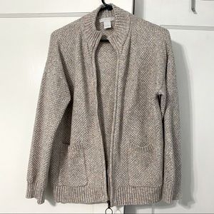 STITCH FIX Design History Large Zip Up Sweater